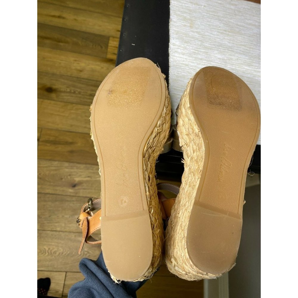 Sam Edelman Darline Gold Espadrille Platform Wedge - Picture 9 of 9